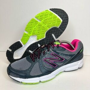New Balance Womens 495 V2 Running Shoes Lead/Pink Glow WE495GP2 Size 11M Clean!